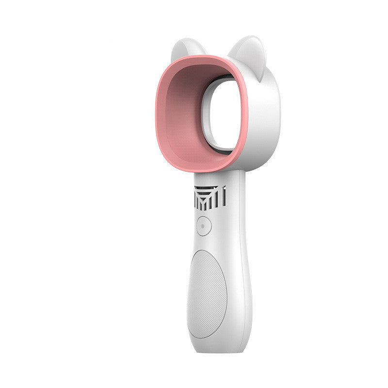 Mini held bladeless fan