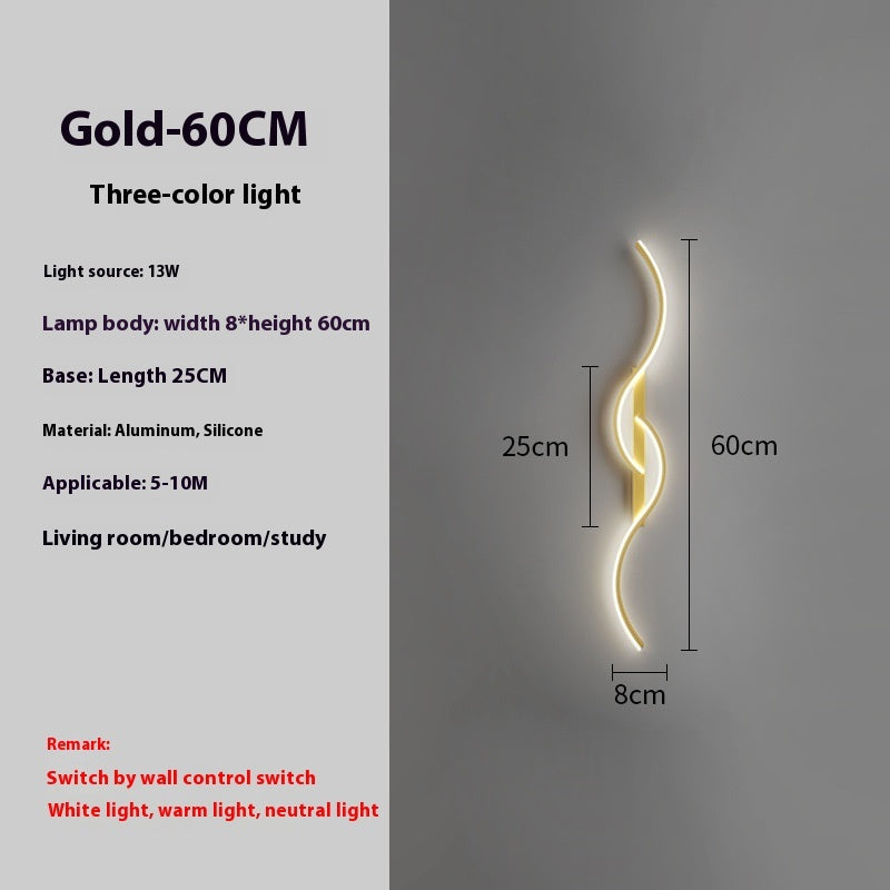 Minimalist Lines Luxury Modern Background Wall Decorative Lights