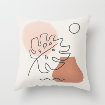 Abstract oil painting pillowcase