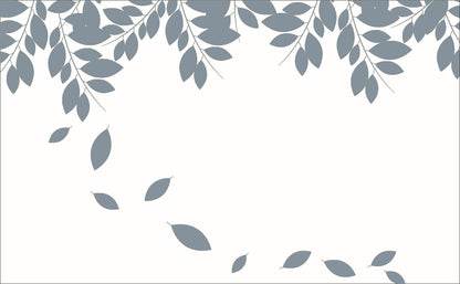 Blue elk retro cotton and linen pillowcase