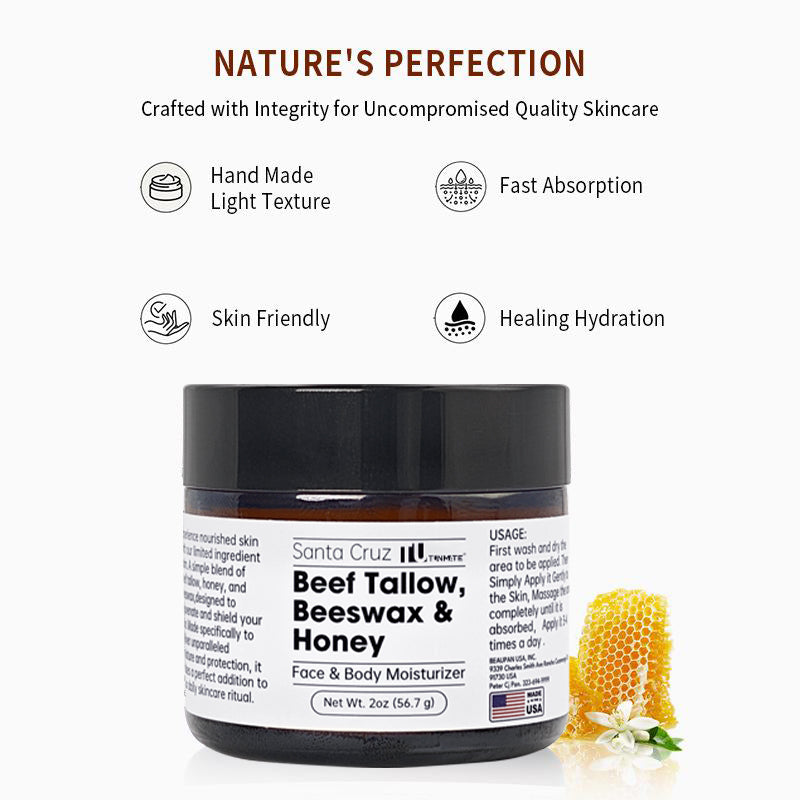Tunmate Beef Tallow 56.7g Face Cream Lasting Moisturizing Soothing Facial Skin Firming Increase Facial Elasticity Nourishing Smooth Skin Care